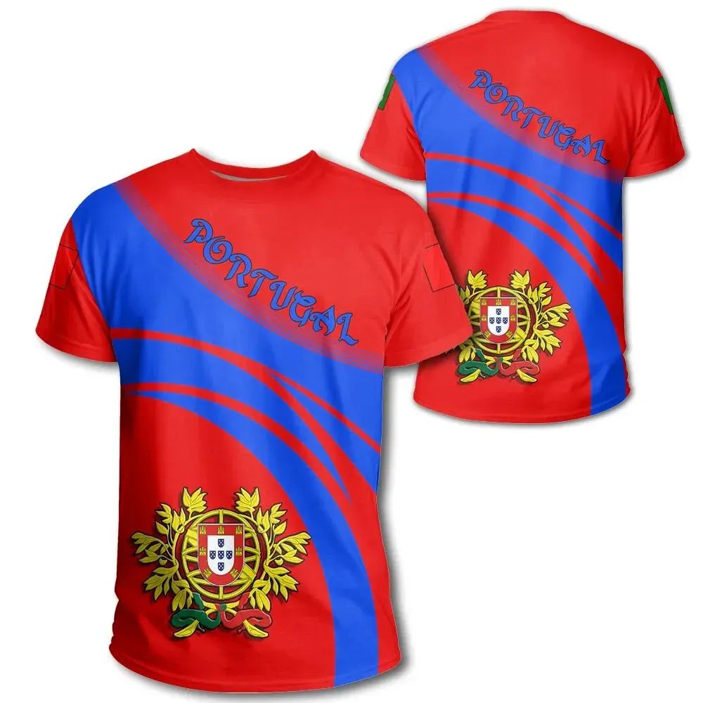 Portugal Coat Of Arms T Shirt Cricket Style RLT7 - Wonder Print Shop