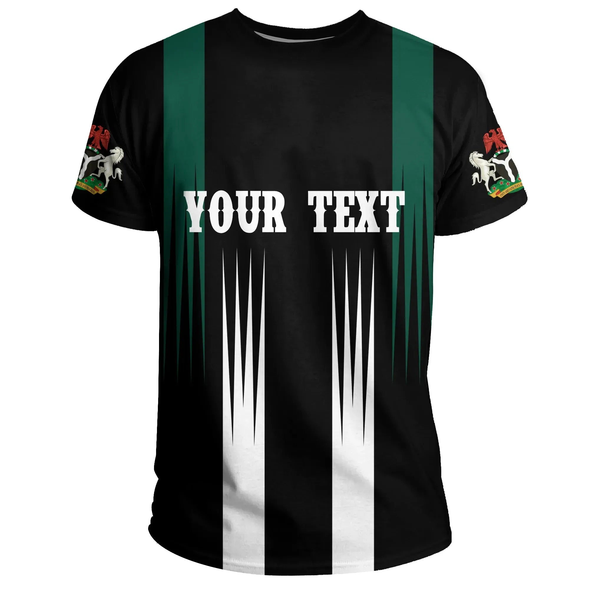 Custom Nigeria Pride T Shirt Personalize Custom RLT8 - Wonder Print Shop