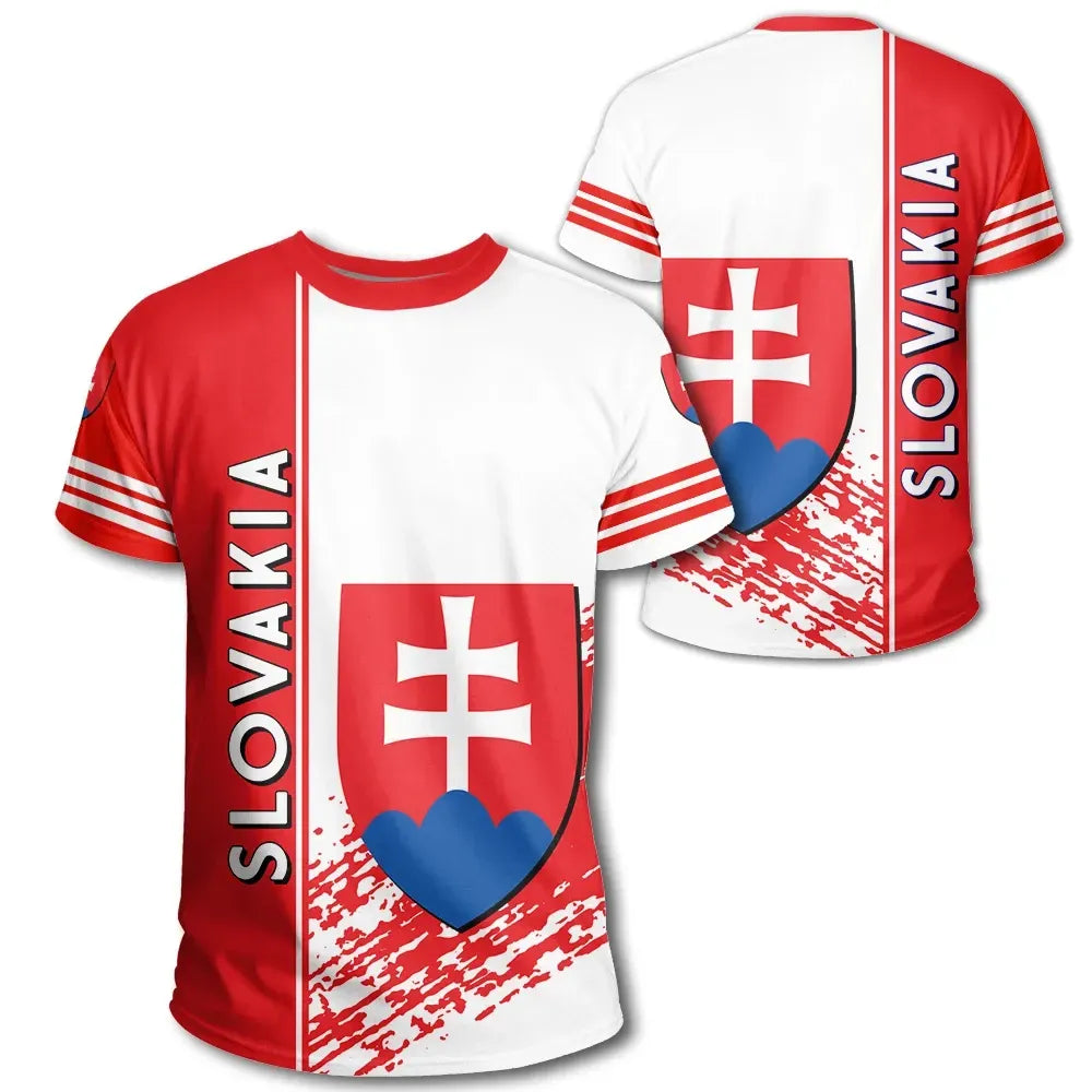 Slovakia Coat Of Arms T Shirt Quarter Style RLT13 - Wonder Print Shop