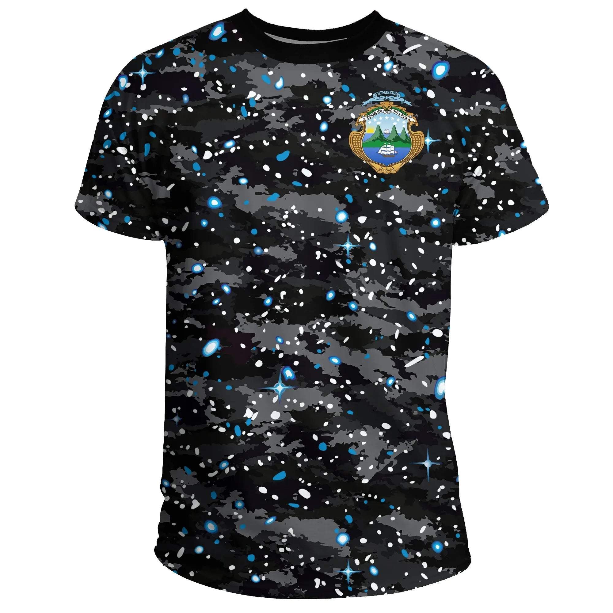 Costa Rica T Shirt Space Camo RLT13 - Wonder Print Shop