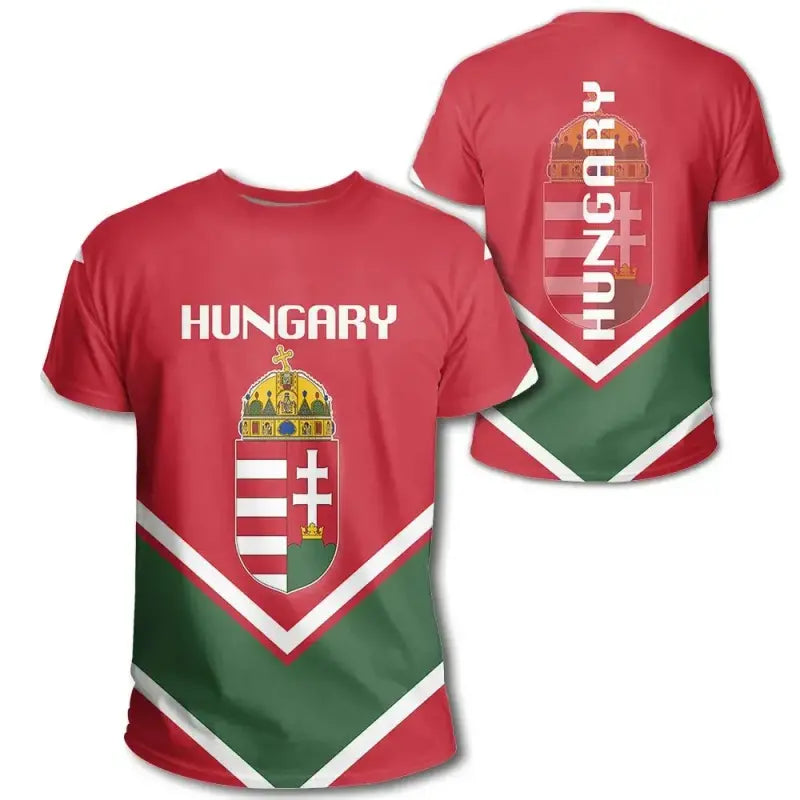 Hungary Coat Of Arms T Shirt Lucian Style RLT8 - Wonder Print Shop