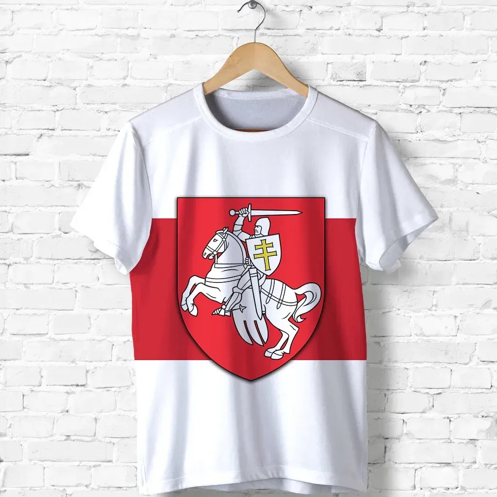 Belarus T Shirt Flag Peaceful RLT6 - Wonder Print Shop