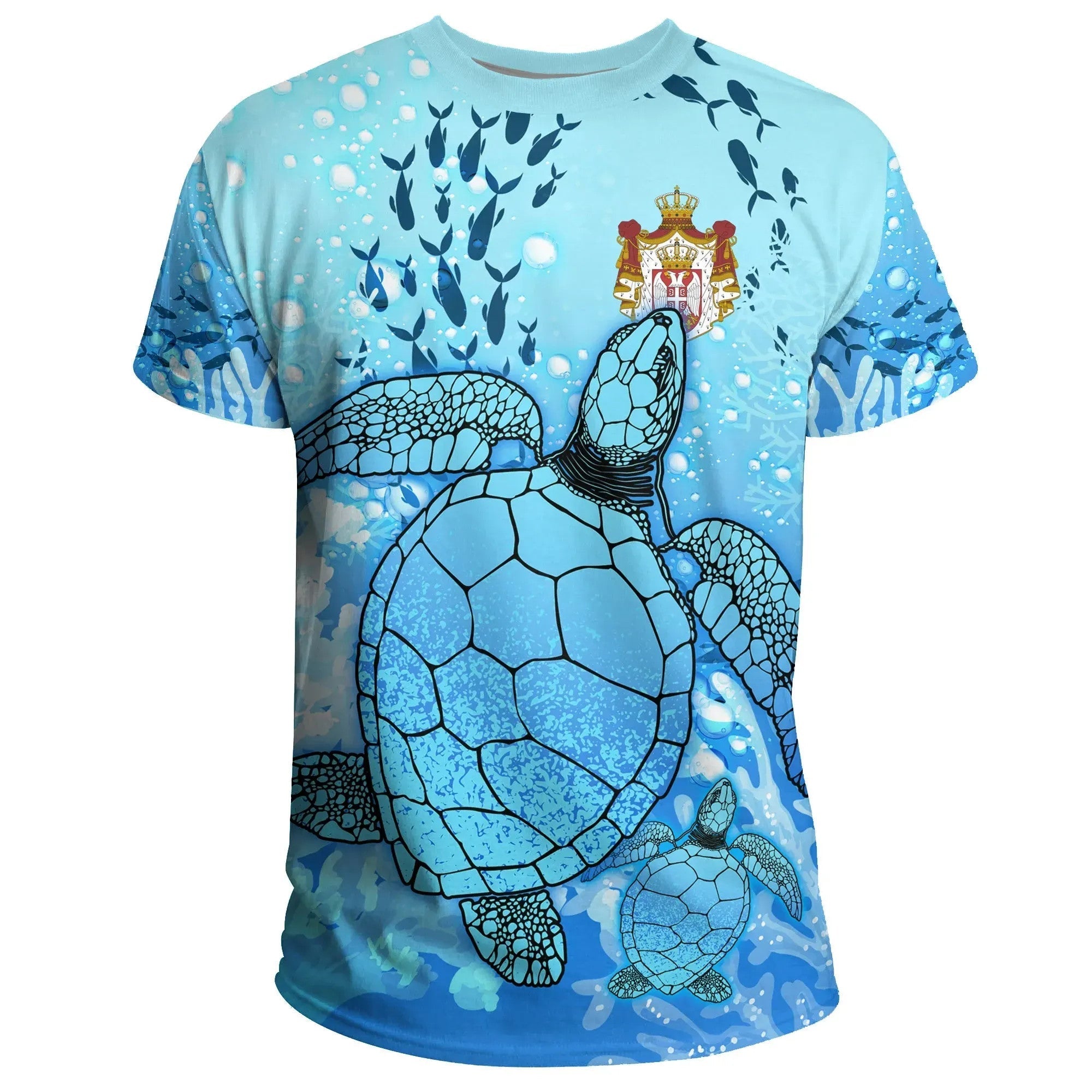 Serbia T Shirt Ocean Life Women's/Men's RLT7 - Wonder Print Shop