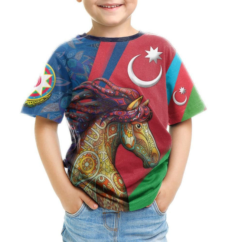 Azerbaijan Pride and Heritage T Shirt Happy Independence Day RLT8 - Wonder Print Shop