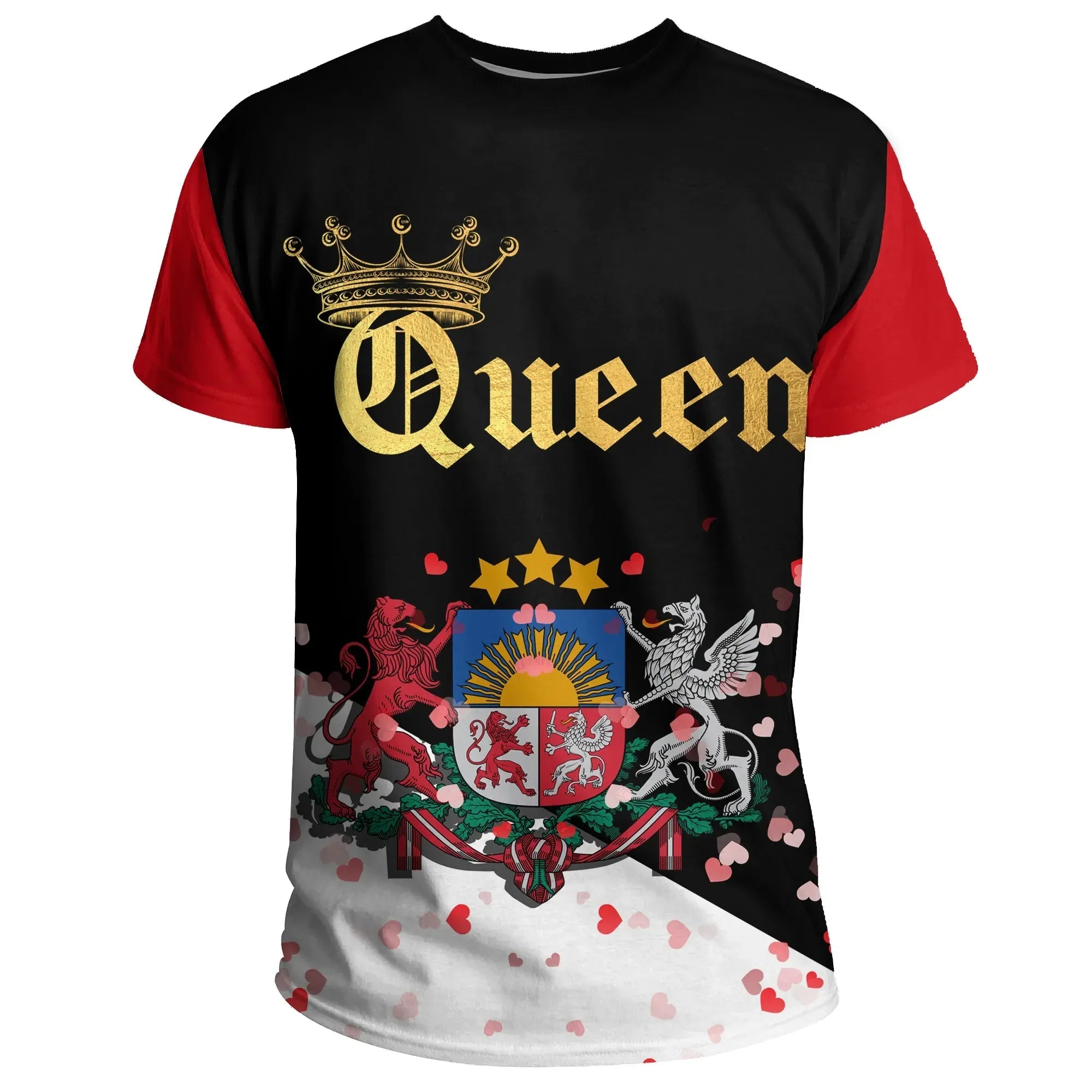 Latvia T Shirt Queen Valentine Couple RLT6 - Wonder Print Shop