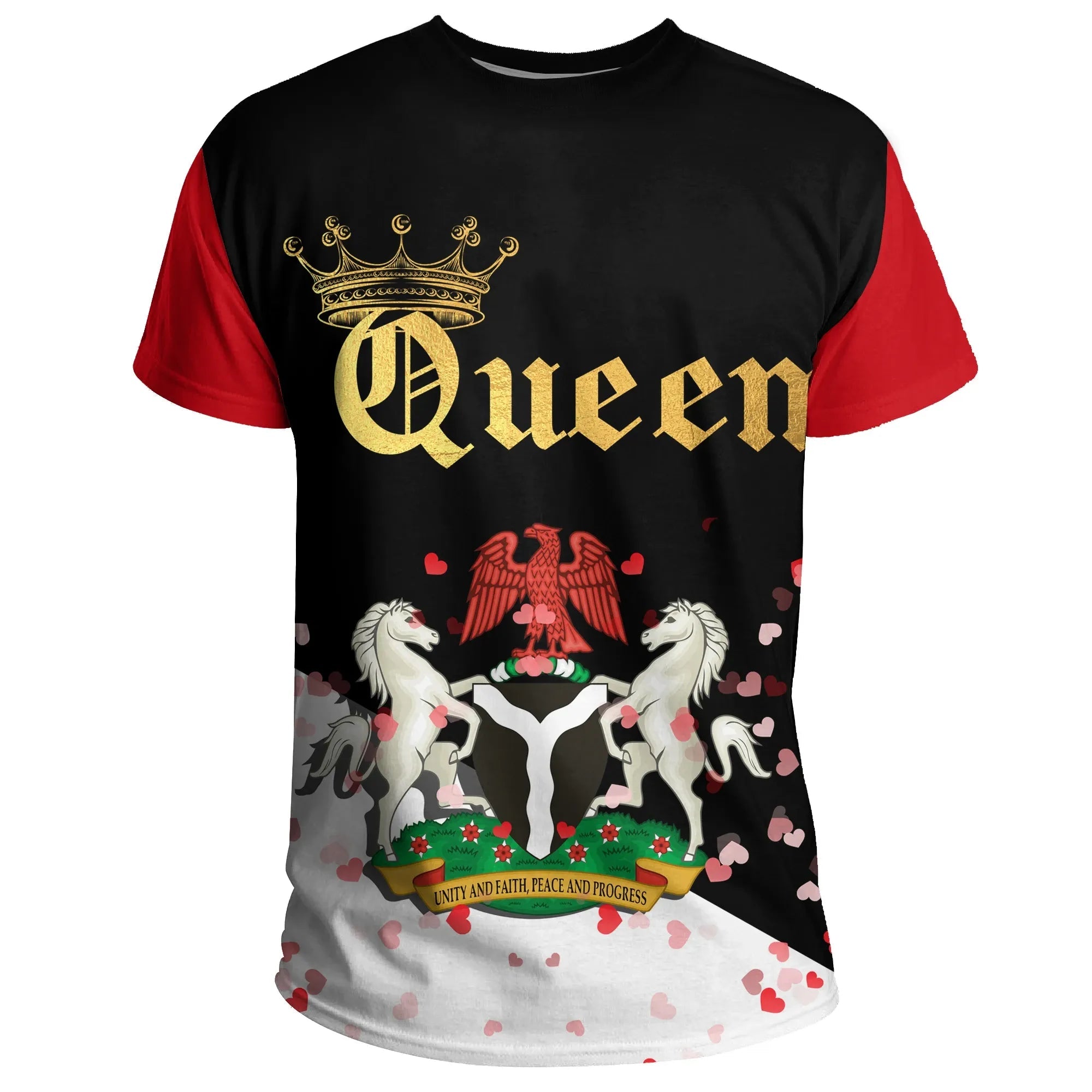 Nigeria T Shirt Queen Valentine Couple RLT8 - Wonder Print Shop