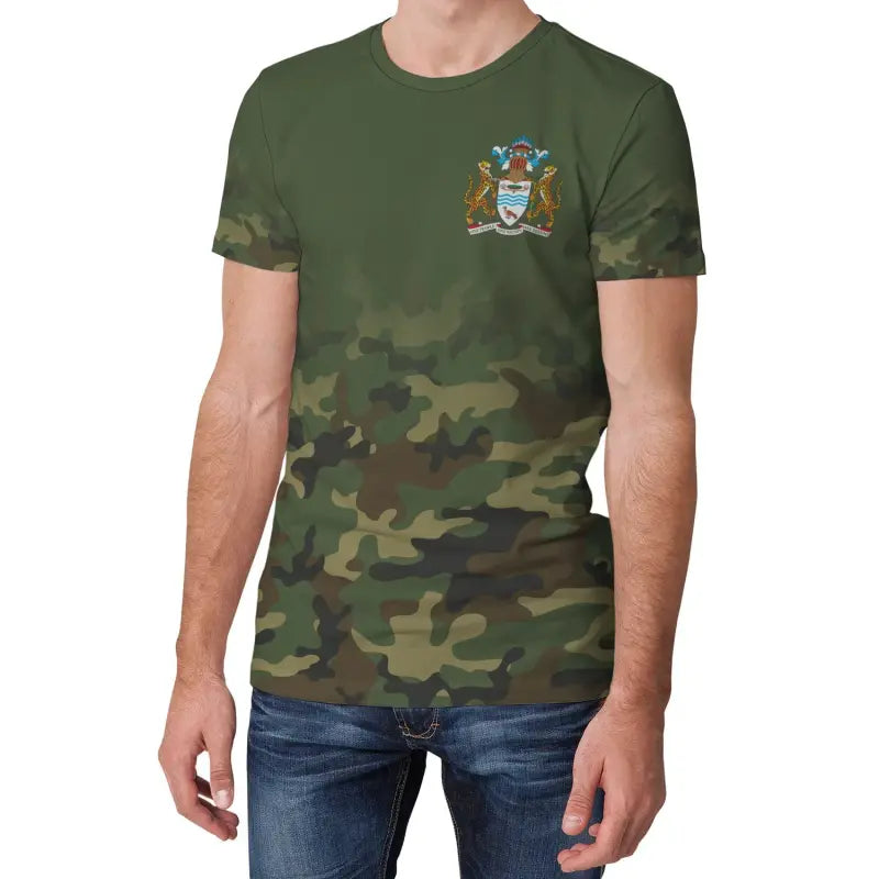 Guyana T Shirt Camo RLT8 - Wonder Print Shop