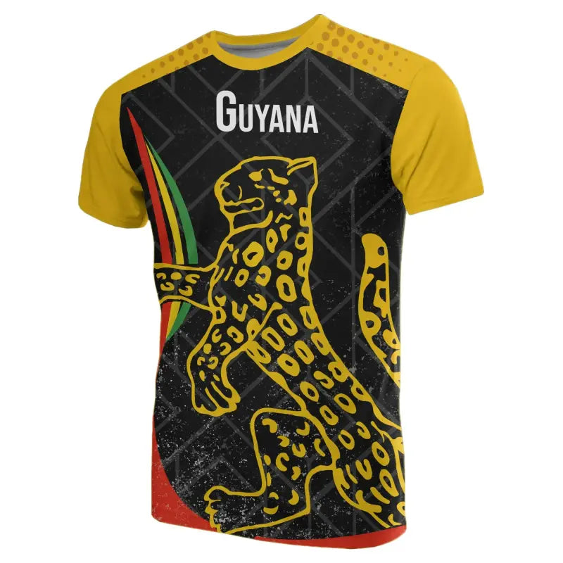 Guyana Jaguar T Shirt RLT8 - Wonder Print Shop