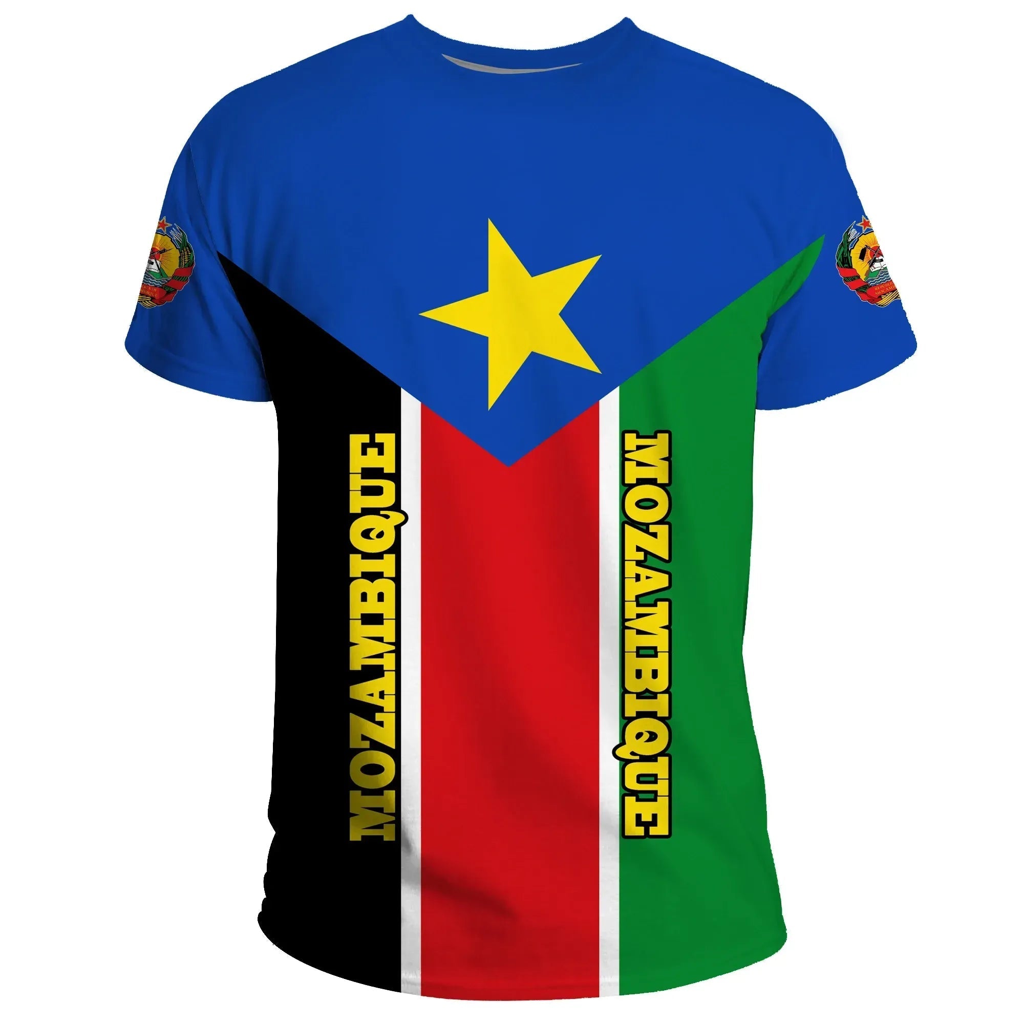 Mozambique T Shirt Rising Flag Mozambique Independence Day RLT7 - Wonder Print Shop