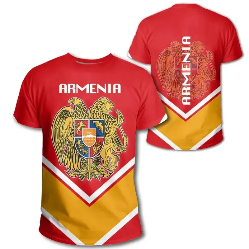 Armenia Coat Of Arms T Shirt Lucian Style RLT8 - Wonder Print Shop