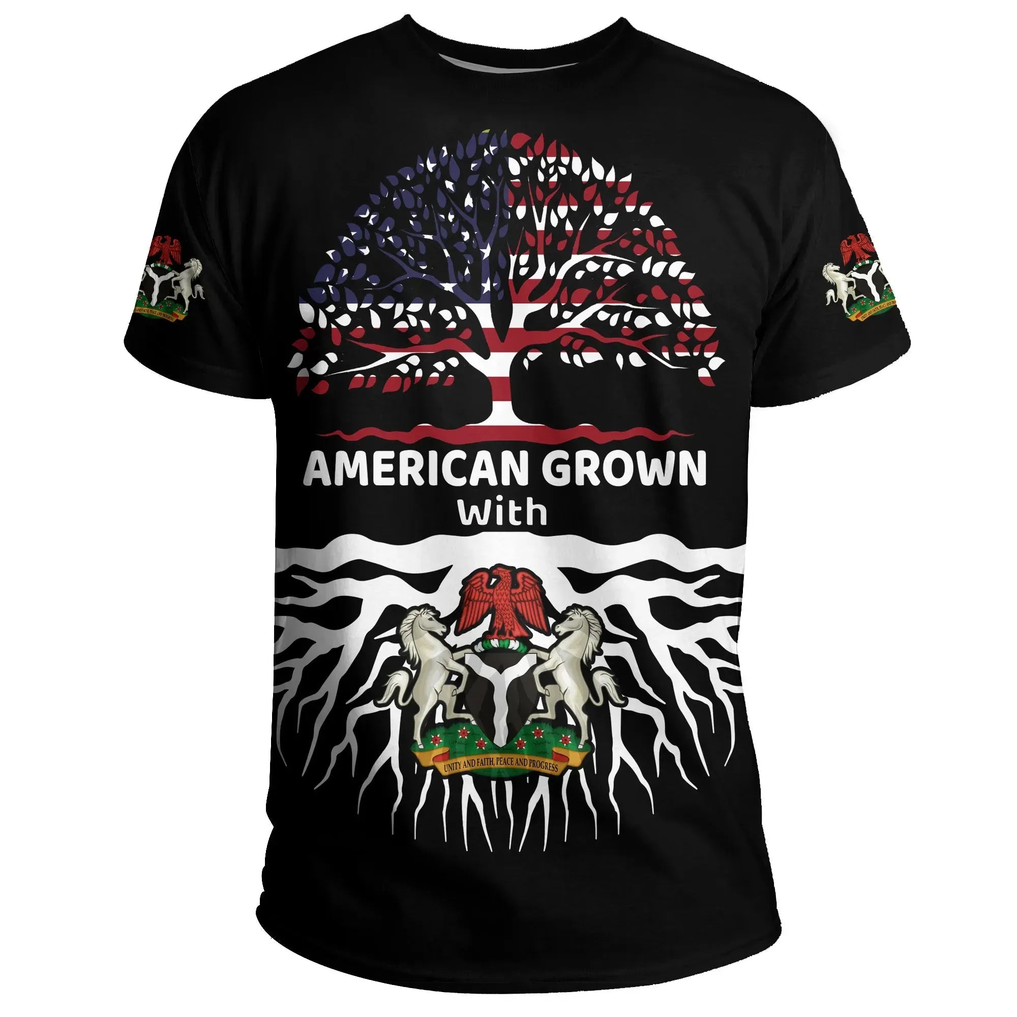 Nigeria T Shirt American Roots RLT8 - Wonder Print Shop