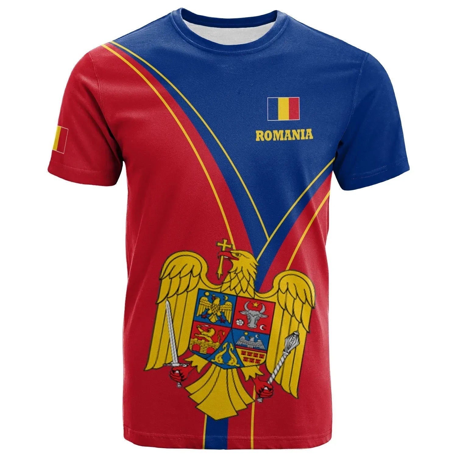 Romania T Shirt Romanian Pride RLT13 - Wonder Print Shop