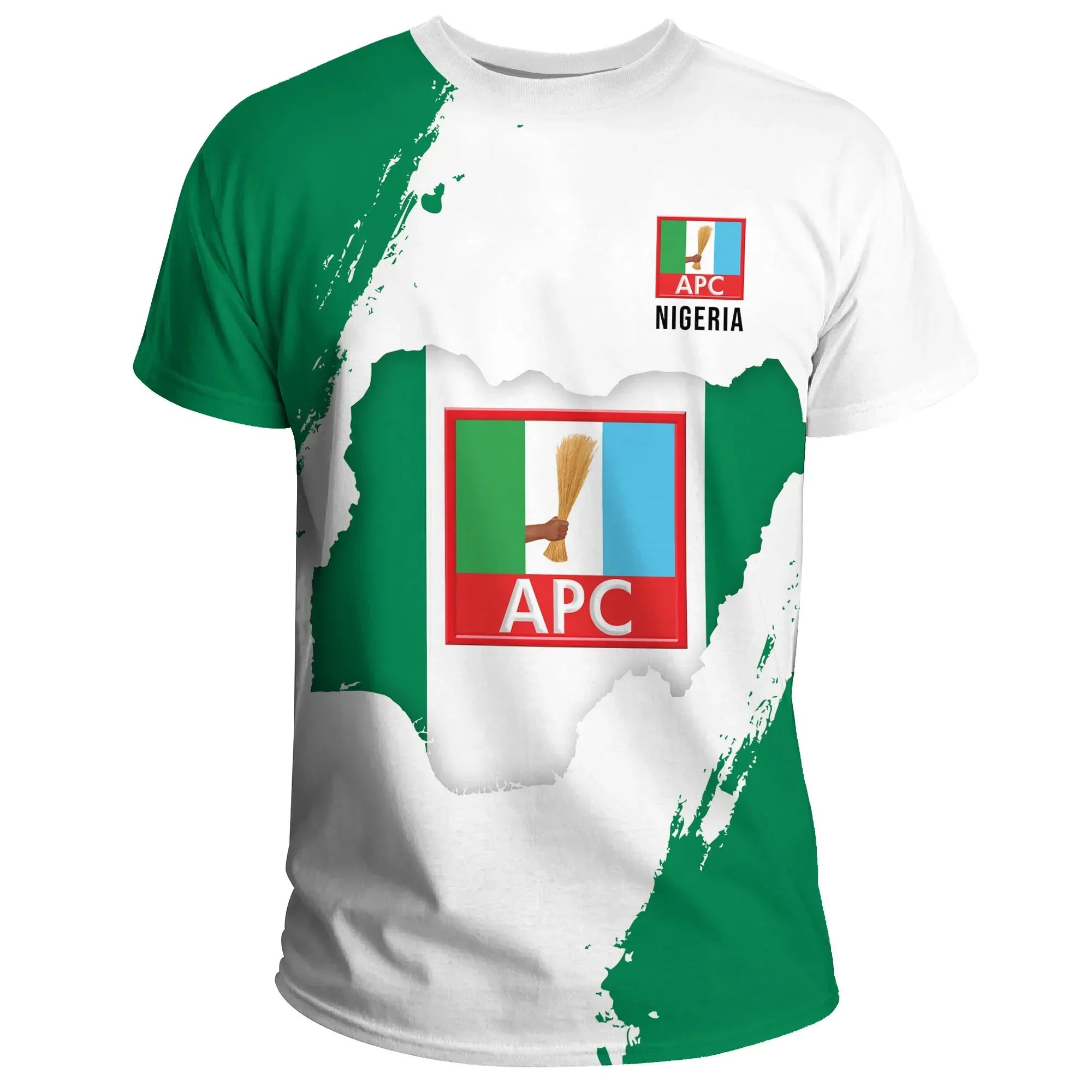 Nigeria T Shirt Nigeria Map Apc 2023 RLT8 - Wonder Print Shop