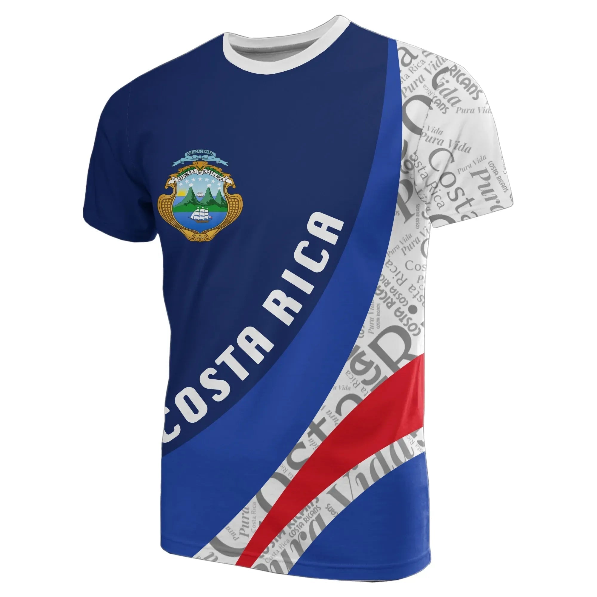 Costa Rica T Shirt Up Style RLT13 - Wonder Print Shop