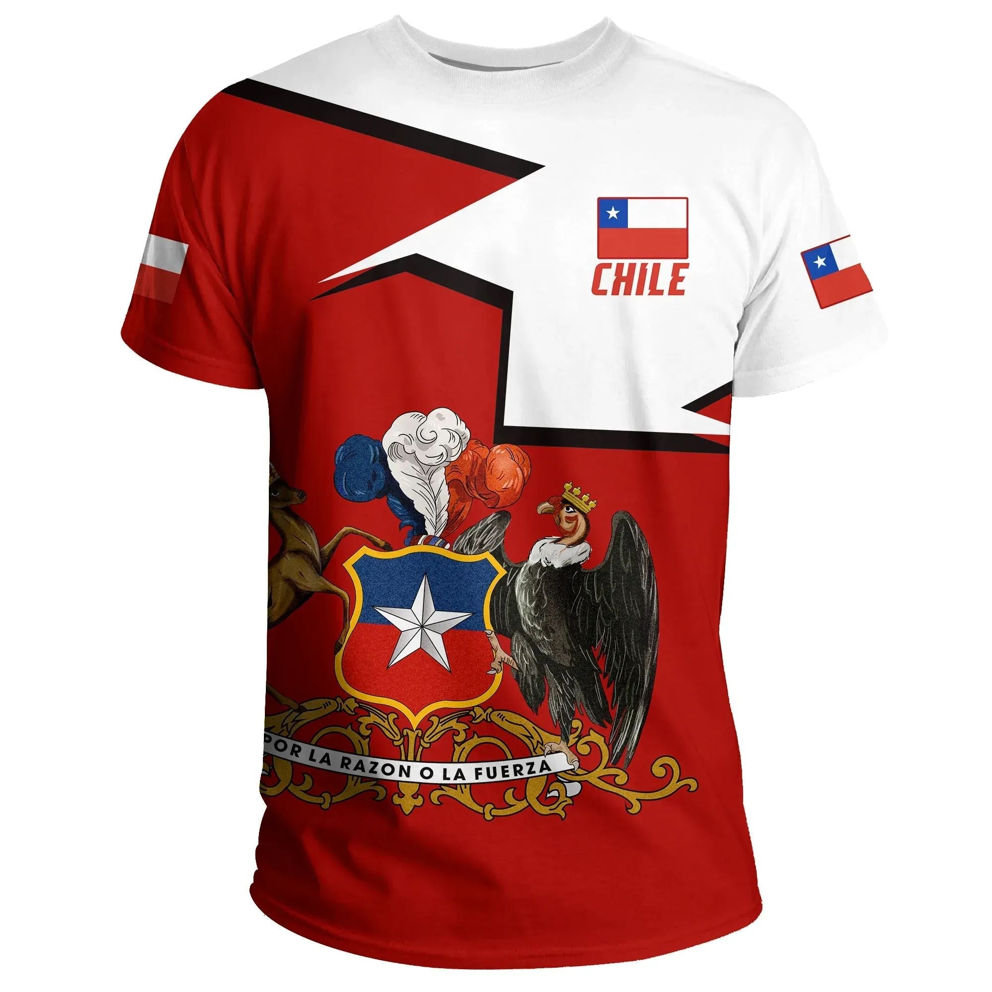 Chile T Shirt Special Coat of Arms RLT7 - Wonder Print Shop