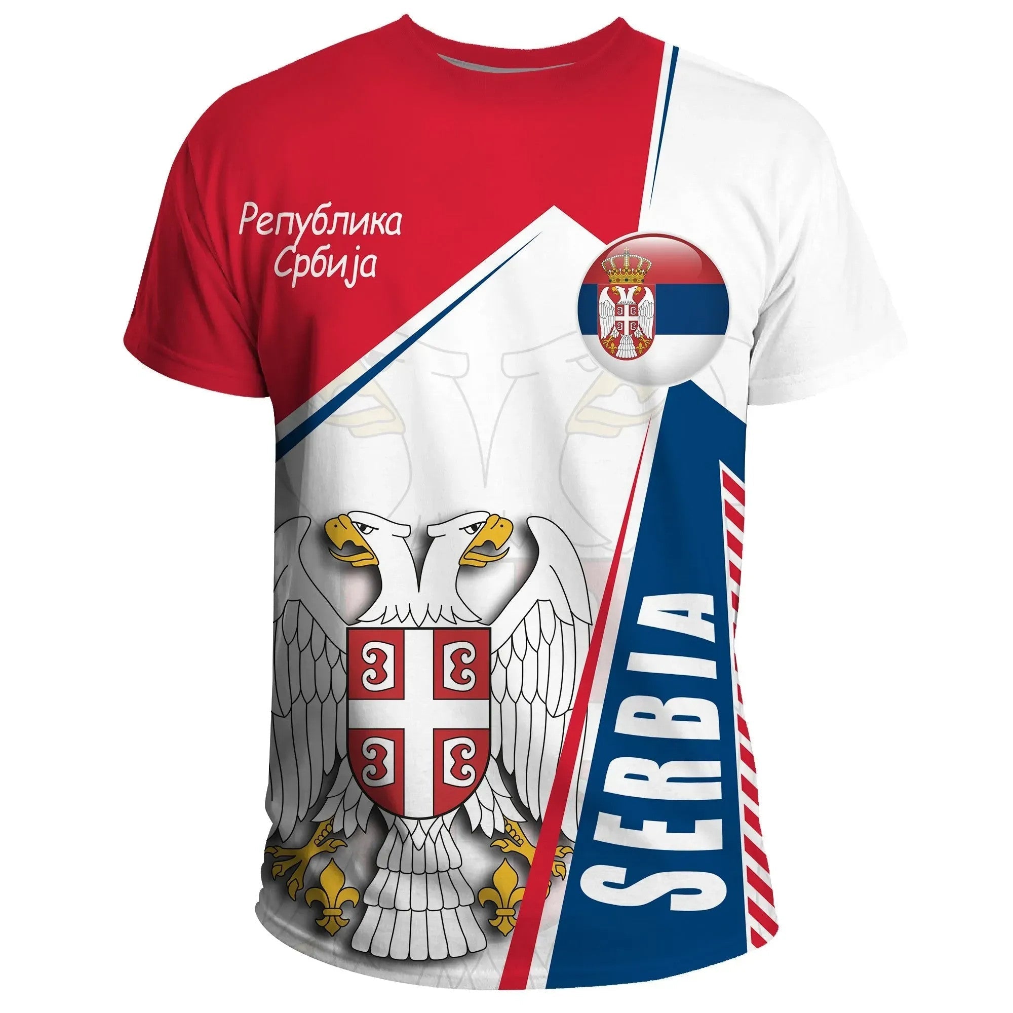 T Shirt Serbia In My Heart RLT7 - Wonder Print Shop