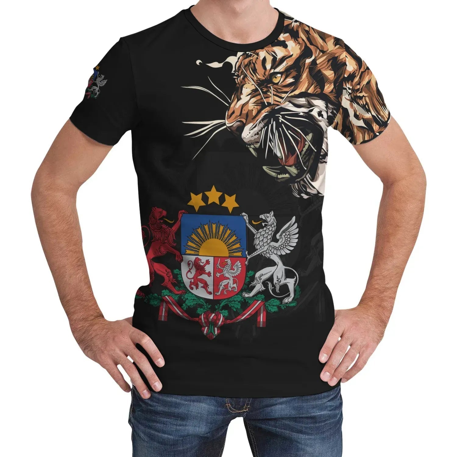 Latvia T Shirt Tiger Special Version RLT6 - Wonder Print Shop