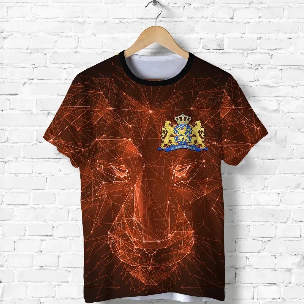 the-netherlands-t-shirt-geometric-lion