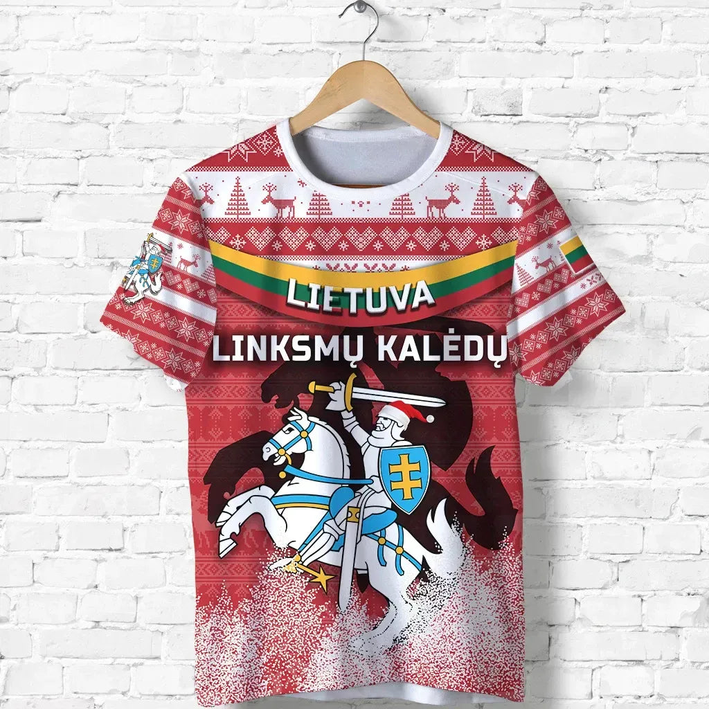 lithuania-christmas-t-shirt-simple-vibes-version-red