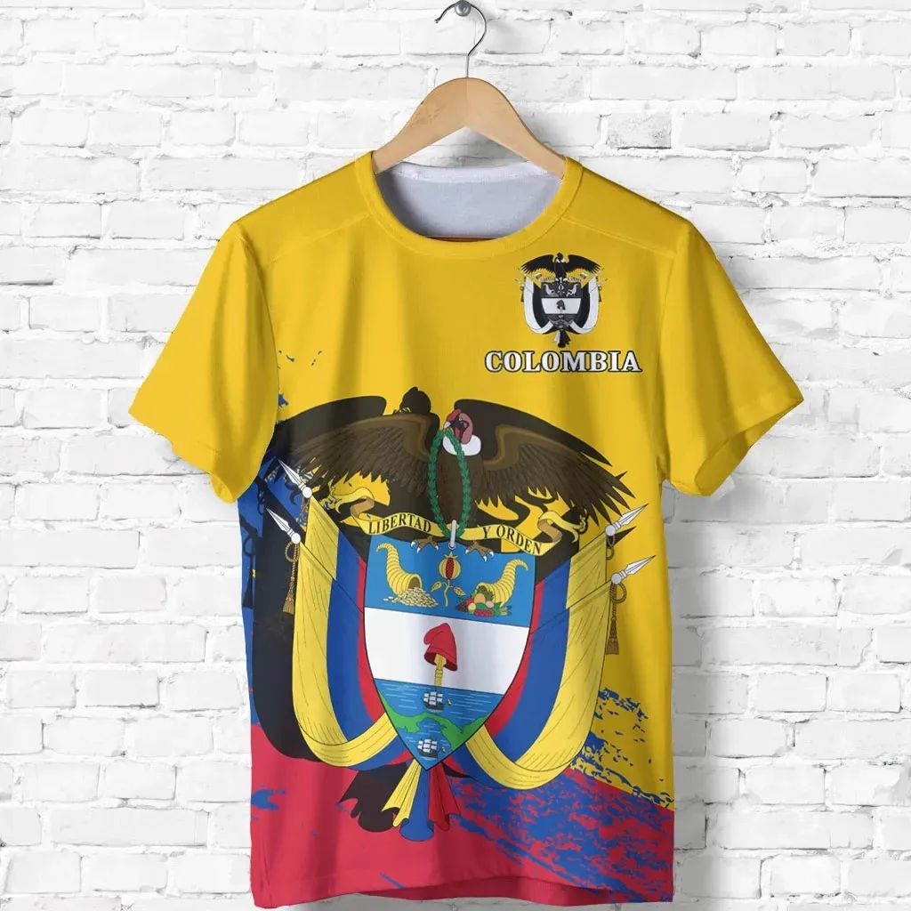 Colombia Special T Shirt Yellow RLT7 - Wonder Print Shop