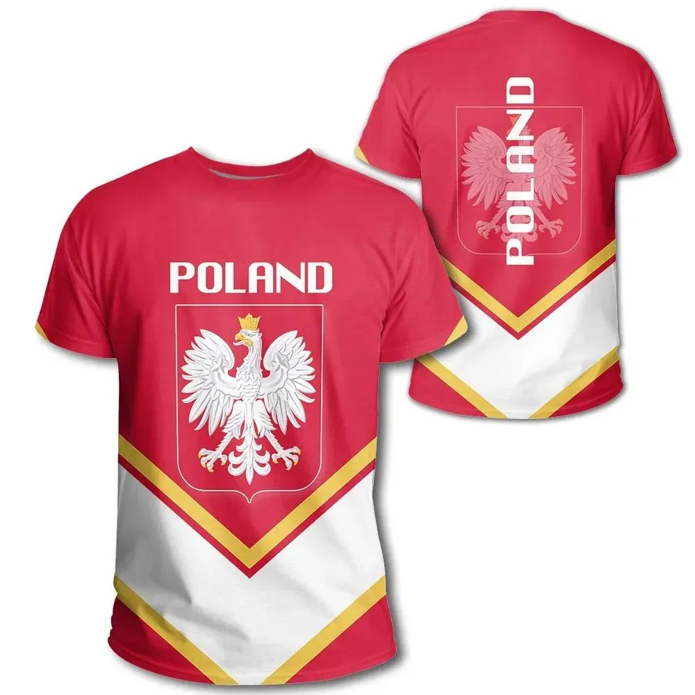 Poland T Shirt Coat Of Arms Lucian Style RLT7 - Wonder Print Shop