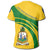 Saint Vincent and the Grenadines Coat Of Arms T Shirt Cricket Style RLT13 - Wonder Print Shop