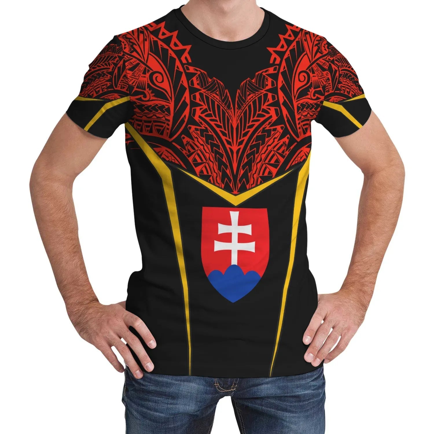 Slovakia Unisex T Shirt Tribal Style RLT13 - Wonder Print Shop