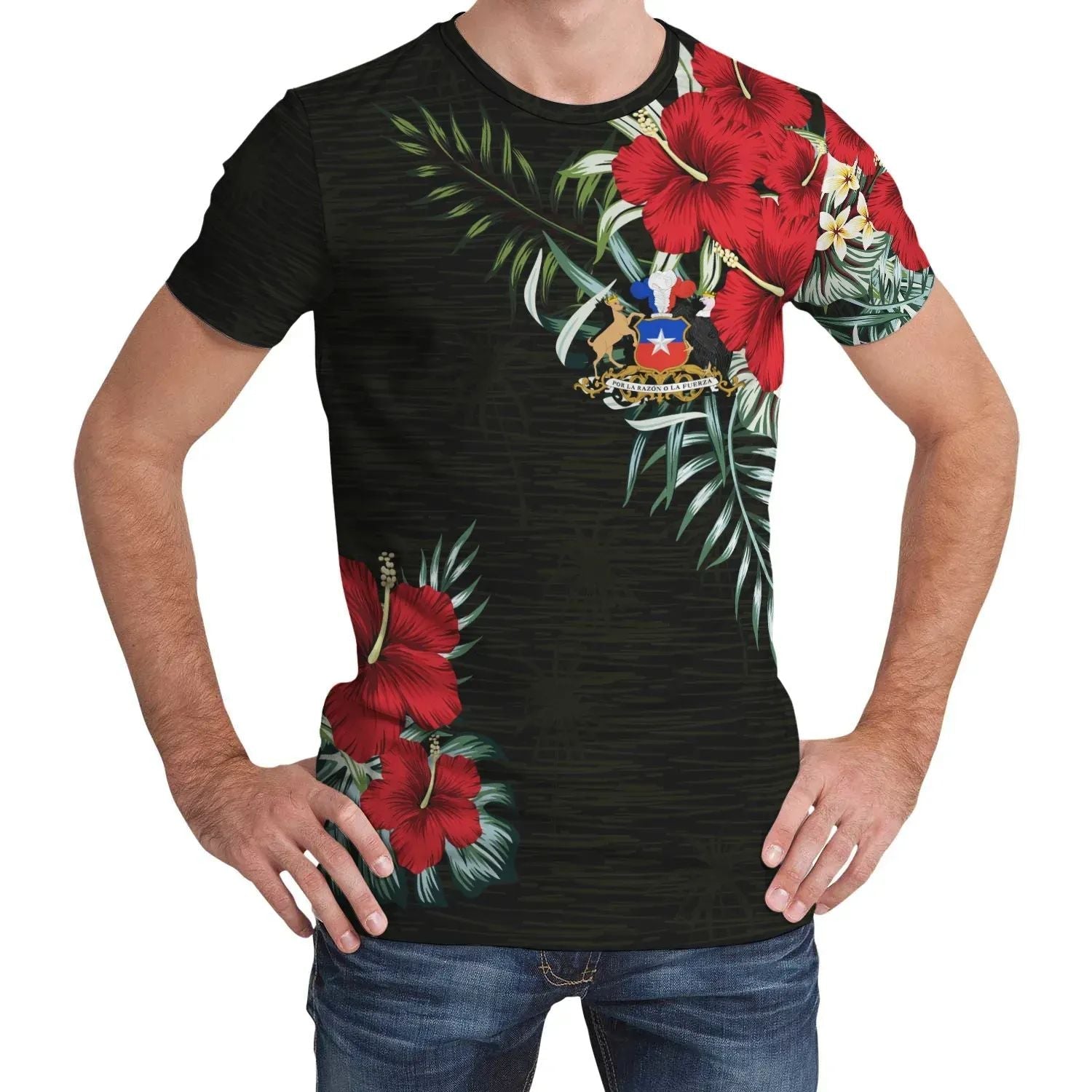 Chile T Shirt Hibiscus RLT7 - Wonder Print Shop