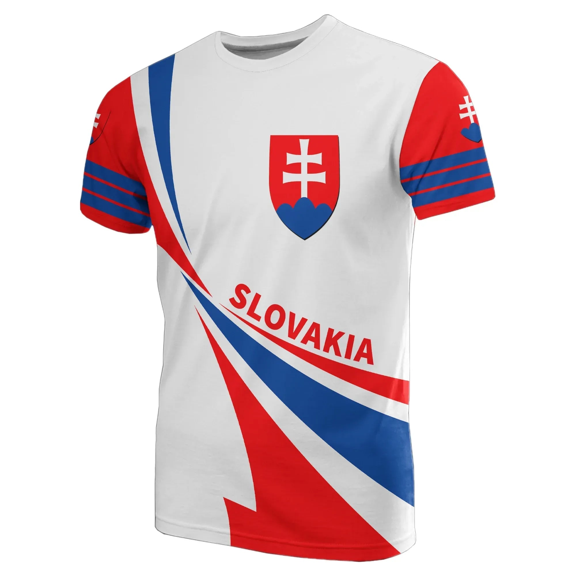 Slovakia Flag T Shirt Doma Style RLT13 - Wonder Print Shop