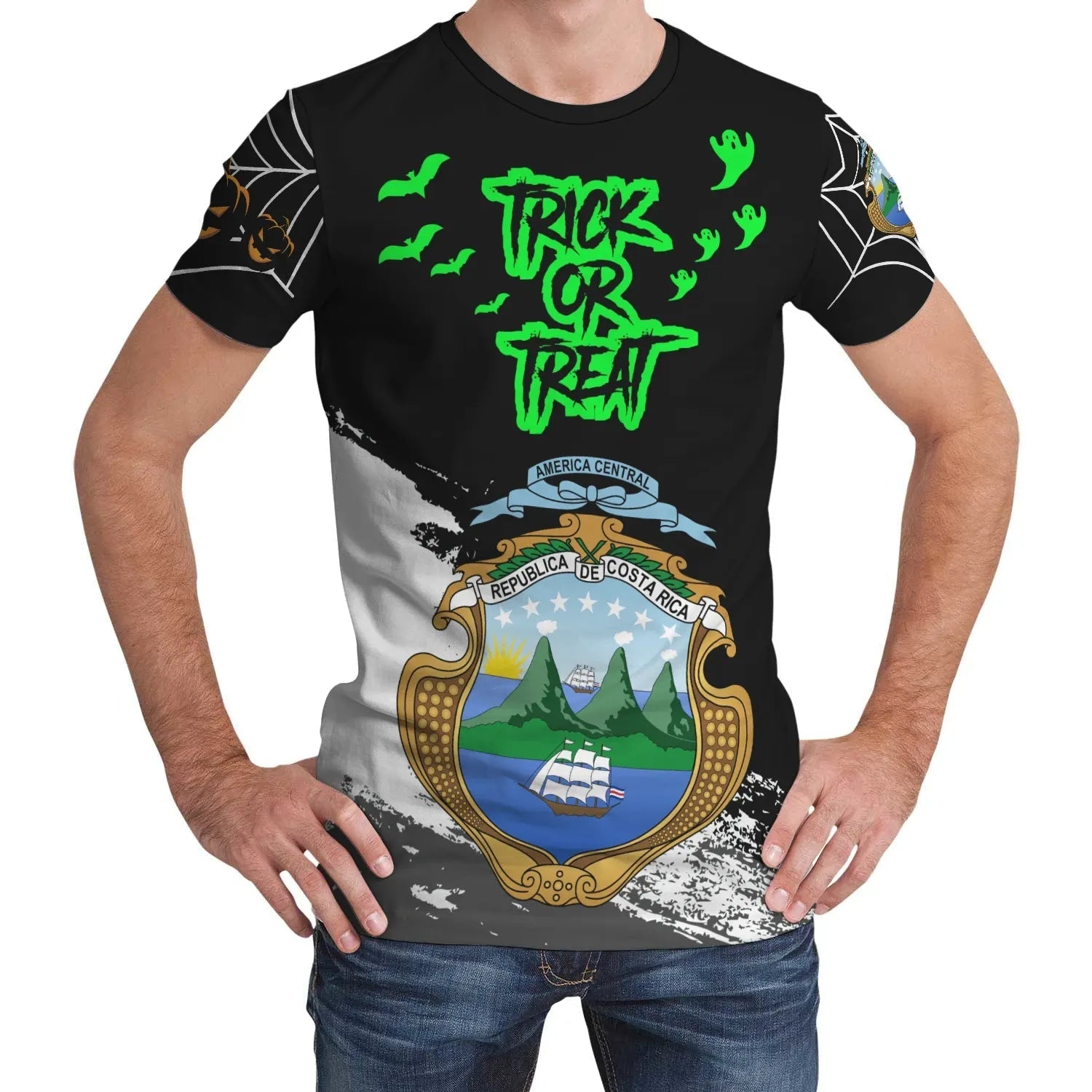 Costa Rica Halloween T Shirt RLT13 - Wonder Print Shop