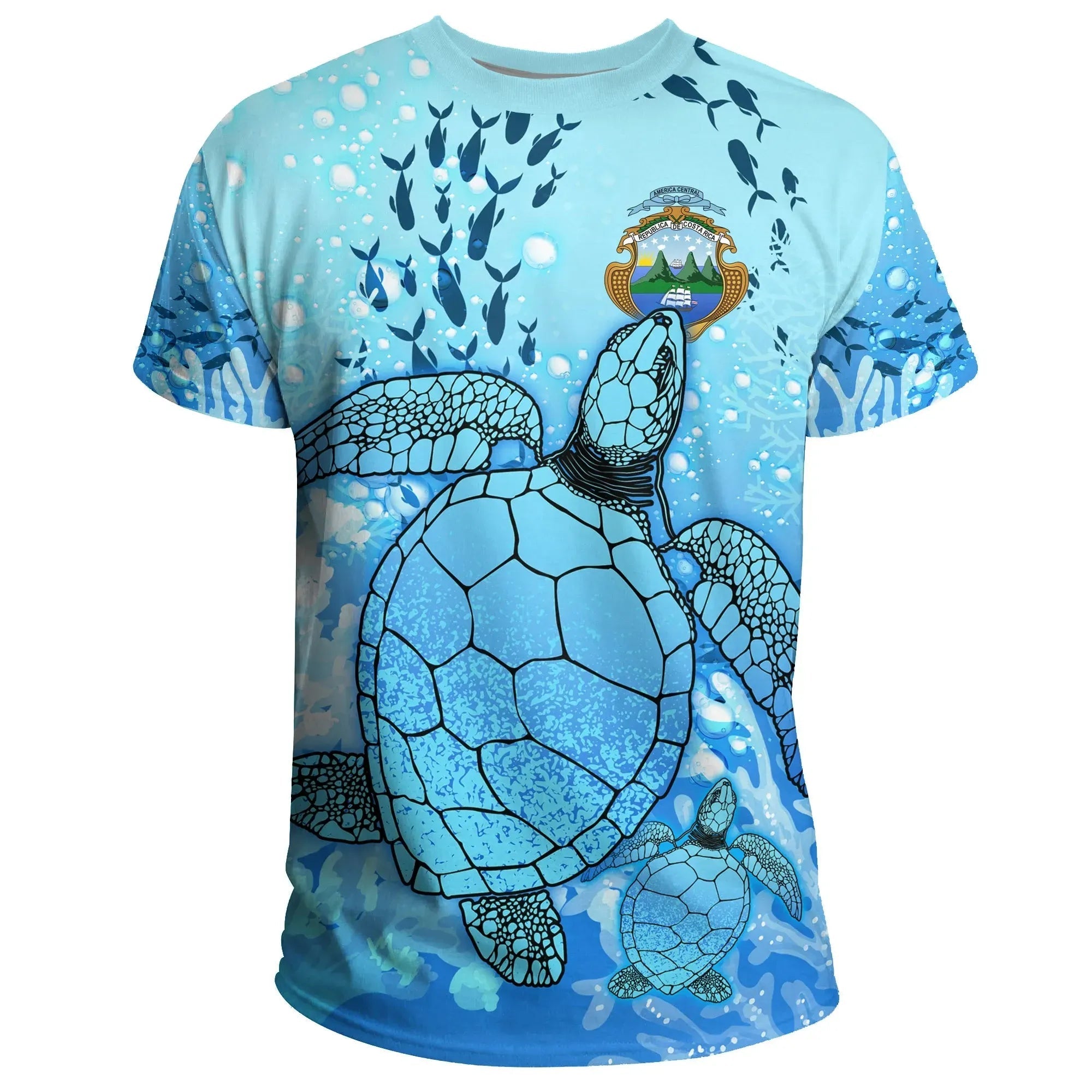 Costa Rica T Shirt Ocean Life RLT13 - Wonder Print Shop