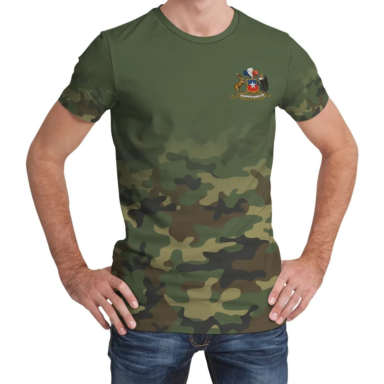 Chile (Special Version) T Shirt Camo RLT7 - Wonder Print Shop