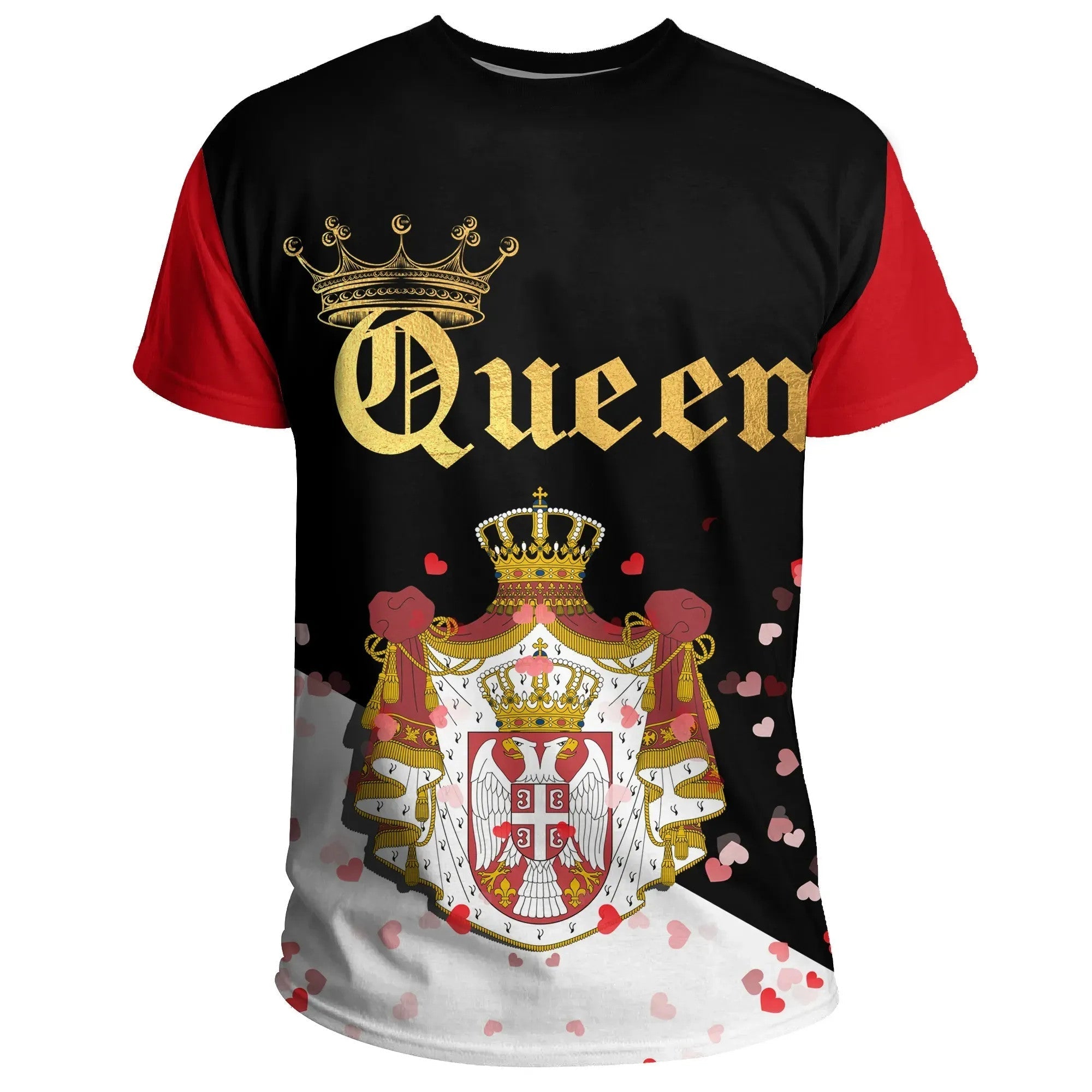 Serbia T Shirt Queen Valentine Couple RLT7 - Wonder Print Shop