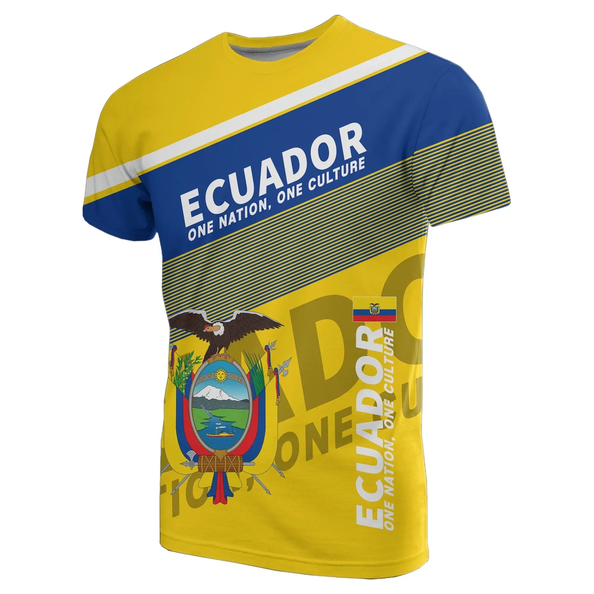 Ecuador T Shirt Flag Motto Limited Style RLT12 - Wonder Print Shop