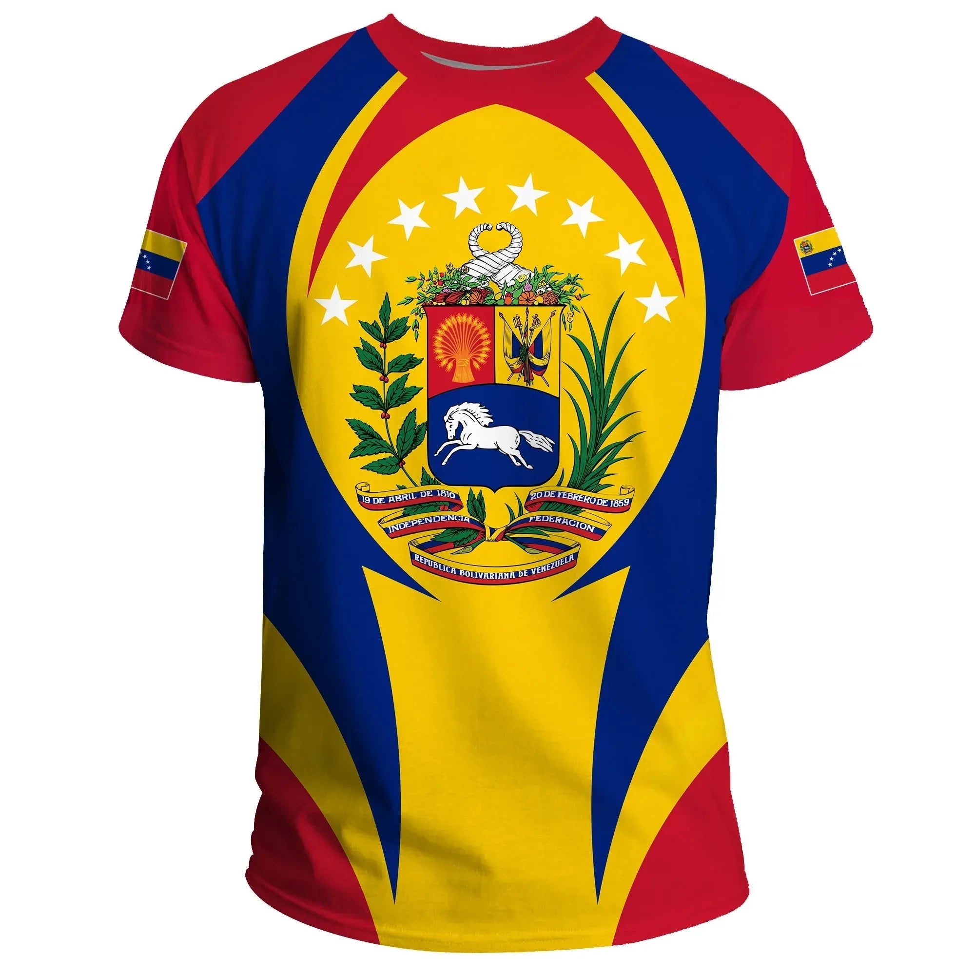 Venezuela T Shirt Action Flag RLT7 - Wonder Print Shop