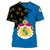 Sweden Coat Of Arms T Shirt Flag Style RLT7 - Wonder Print Shop