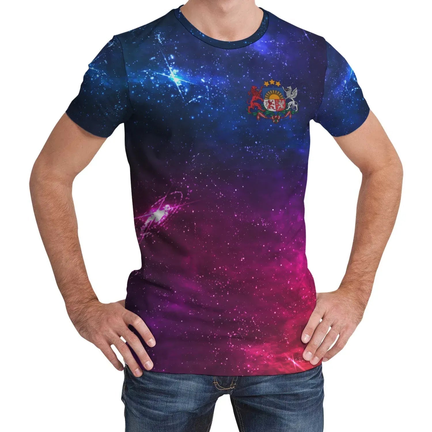 Latvia T Shirt Galaxy RLT6 - Wonder Print Shop