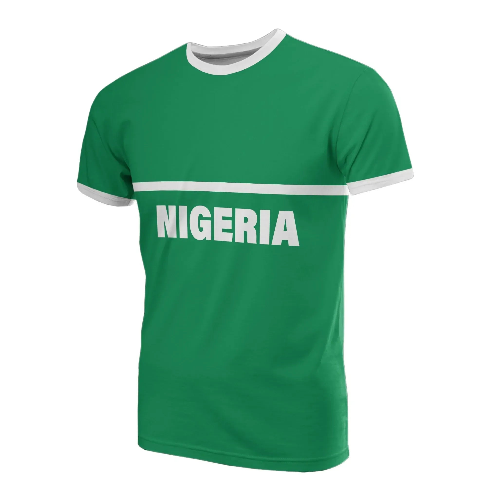 Nigeria T Shirt Horizontal Style RLT8 - Wonder Print Shop