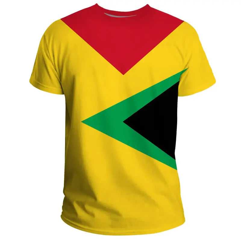 Guyana T Shirt Babarian (Yellow) RLT8 - Wonder Print Shop