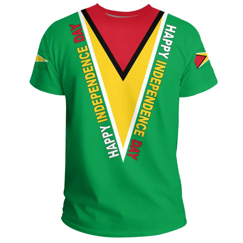 Happy independence Day Guyana T Shirt RLT8 - Wonder Print Shop