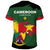 Cameroon T Shirts Cameroon Flag Brush RLT7 - Wonder Print Shop