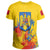 Romania Coat Of Arms T Shirt Spaint Style RLT13 - Wonder Print Shop