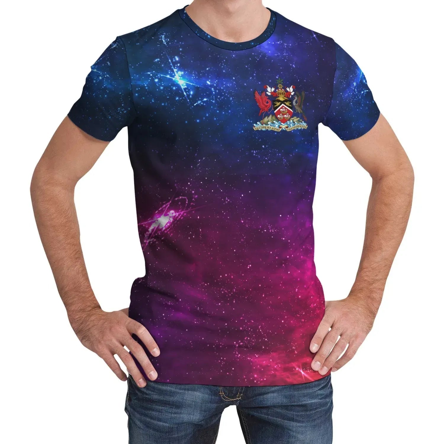 Trinidad and Tobago T Shirt Galaxy RLT6 - Wonder Print Shop