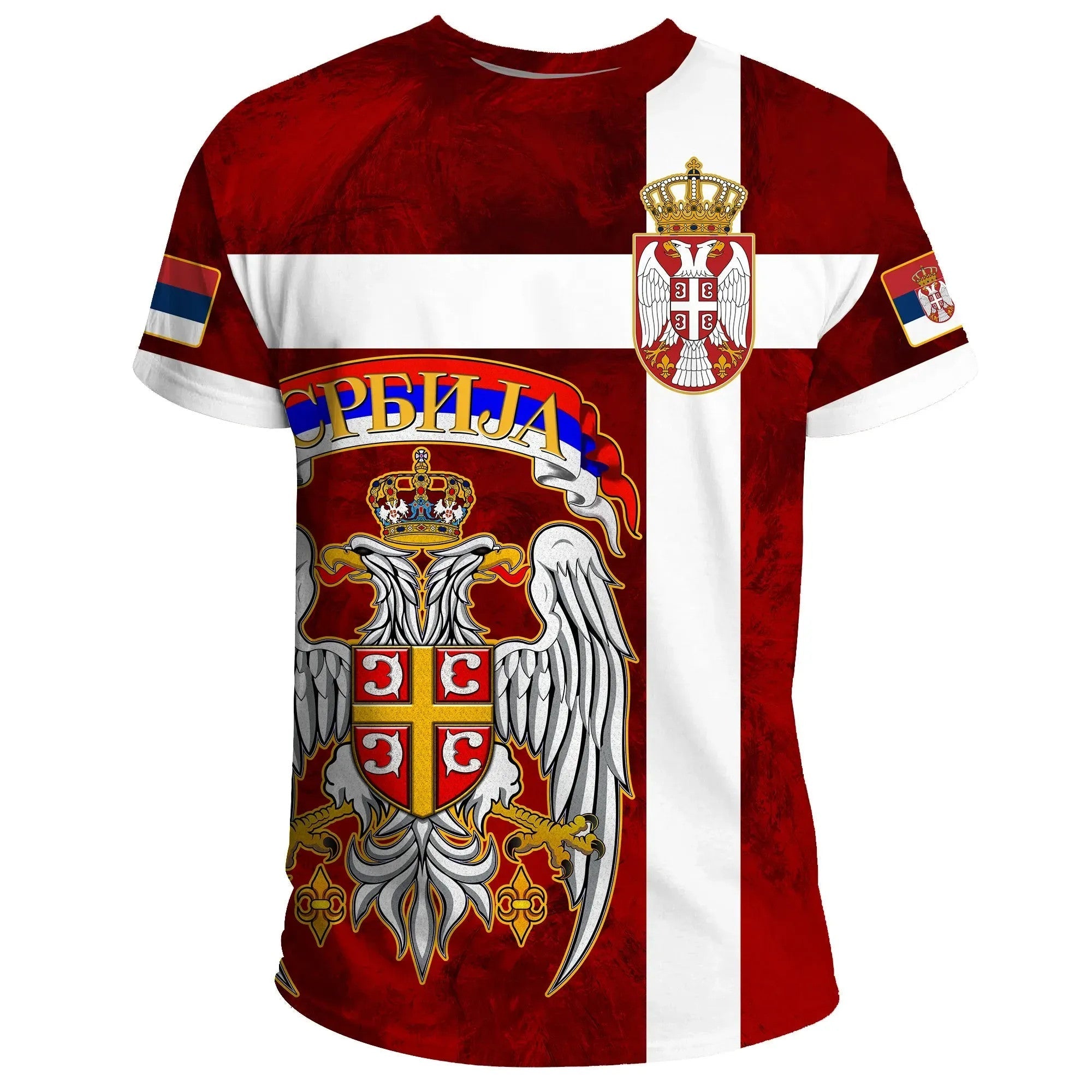 Serbia T Shirt Best Serbian Eagle Tattoo RLT7 - Wonder Print Shop