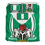 Nigeria Bedding Set Nigerian Flag and Coat Of Arms Boa Me Na Me Mmoa Wo RLT8 - Wonder Print Shop