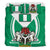 Nigeria Bedding Set Nigerian Flag and Coat Of Arms Boa Me Na Me Mmoa Wo RLT8 - Wonder Print Shop