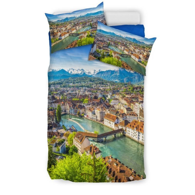 Luzern Switzerland Bedding Set RLT13 - Wonder Print Shop