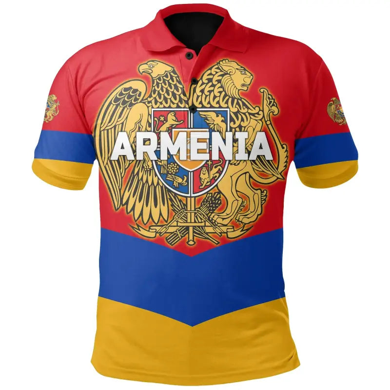 Armenian Polo Shirt Flag Style RLT8 - Wonder Print Shop