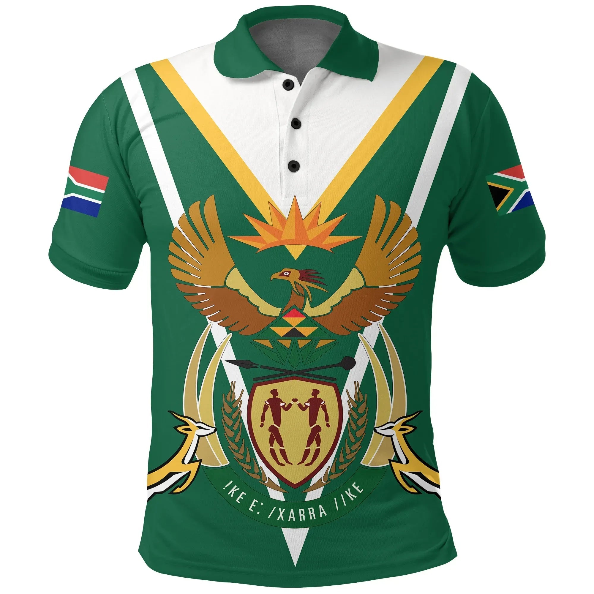 South Africa Polo Shirt Coat Of Arms RLT8 - Wonder Print Shop