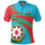 Azerbaijan (Blue) N Flag Polo Shirt RLT8 - Wonder Print Shop